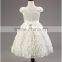 New model wholesale girls white lace applique princess frocks kids party dresses TR-WS35