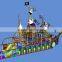 wooden,sponge, iron, pvc Material and sandpit Indoor Playground Pirate Boat indoor playground equipment