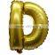 bright gold foil balloon in accordance with latest EN71 test