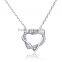 artificial gold name initial long chain imitation heart necklace