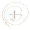 2016 Fashion Alloy Rhinestone Necklace 18k Gold Plated Austrian Crystal Cross Diffuser Necklace