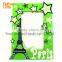 Wholesale Special Green Eiffel Tower 3d PVC Rubber lovely digital photo frame Blue