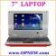 7 INCH Cheap dual core Mini laptop Netbook Notebook PC with Android 4.4 WM8880 cpu HDM Camera OPNEW 6 Colors in STOCK now