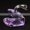2016 small purple crystal swan wedding gift items in Zhejiang yiwu