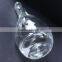 500ML China factory fancy transparent/colored liquor long neck wine bottle