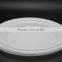 Hot sale 7 ''*9'' oval shape White plastic PS plate take away