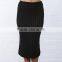Sweater Skirt Suit Women Knitted Crop Sweater Pullover+Sweater Skirt