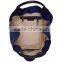 wholesale custom nylon gym sack sport bag with leather trim