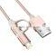 Flexible Attractive color 8pin USB sync charge cable 1.2M for Samsung,Huawei,LG,Google nexus ,For iPhone iPad