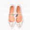 2016 women shoes ladies lace upper pointed toe beautiful ballerinas ladies pump shoes