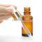 20ml amber glass eye dropper bottle
