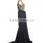 Supper dress embroidered mesh wrap maxi evening dress for girls