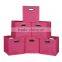 Hot polyester collapsible cube factory storage boxes bins wholesale