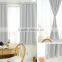 two side dull classical blackout hotel curtain grey color