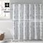 gold reinforce 100% polyester fabric bath shower curtain panel