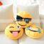 Emoji Smiley Emoticon Round Cushion Home Pillow Stuffed Plush Soft Toy