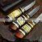 Doshower wooden gift with damascus knife of penknife knife