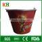 Factory Food Grade Tin Cookie Boxes Popcorn Bucket With Lid