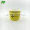 Hengjia factory Bowl Type and Single Wall Style frozen yogurt paper cup bowl container lid