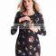 Newest Style Print Islamic Maternity Clothes for Spring and Autumn