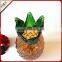 Wholesale Handmade Pineapple Glass Vase / High-grade Glass Bottle Flower Vase for decoration