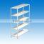 Shapely light duty steel metal display rack / shelves