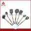 Promotion item 6pcs stainless steel stand nylon kitchen utensil