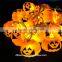 20LED 30LED Halloween pumpkin plastic string light
