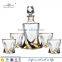 old fashion whiskey glass,fashion glasses with gold rim for drinking water