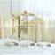 Square home decor table centerpieces clear glass vase for flower arrangements