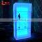 lighting up wine display design,color changeable display shelf,LED square display