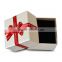 Superior carton boxe With ribbon , up and down covered carton packaging for jewelry