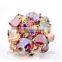 Wholesale Stock Small Order Fashion Women Colorful Zircon Ring