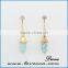 vintage earring stud irregular turquoise earrings for woman fashion