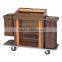 Hotel housekeeping laundary cleaning service trolley