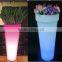 D47*H95cm Western Style Smart Controlled Multi Color LED Flower Pot Glowing LED Flowerpot