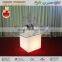 square led lighted plastic restaurant table / banquet hall tables