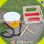 wholesale simple style wooden toy double drums funny wooden toy double drums for toddlers W07J004