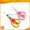 6" durable soft PP+TPR handle paint printed student craft scissors