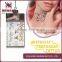 2016 artificial girl for sex gold silver metallic water transfer printing temporary tattoo sticker