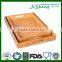 Eco-friendly Top Quality bamboo food serving tray with handles