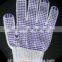 safety PVC dotted cotton gloves/pvc cotton hand gloves manufacturer