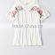 MGOO Latest Design Flora Embroidered T Shirt For Women Top Brand Raglan Sleeve Casual Wear T-shirts