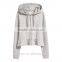 Yihao 2017 Spring Autumn New Long Sleeve Ruffle-hem Hooded Sweatshirt Hoodie Custom Logo