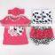 2015 New Fashion Cute Cow 4pcs Newborn Baby Gift Set