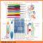 Hot Selling Plastic Crochet Hook Set Include Knitting Yarns,Thimble,Measuring Tape,Handle Knitting Needles Hooks
