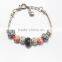 Chinese Sterling Silver Light Color Stone Bell Ladies Accessories Bracelets