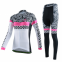 Graffiti Pink Purple riding a long - sleeved suit women 's spring and autumn sweat ventilated women' s clothing