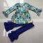 2pcs Frock Latest Design Smocked Kids Clothes