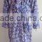 China supplier high quality lady's lapel style solid flannel robe